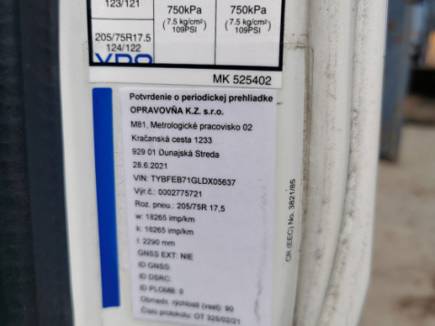 Špeciálne nákladné vozidlo zn. FUSO Canter