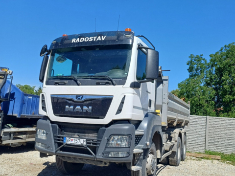 Sklápač MAN TGS - pojazdné